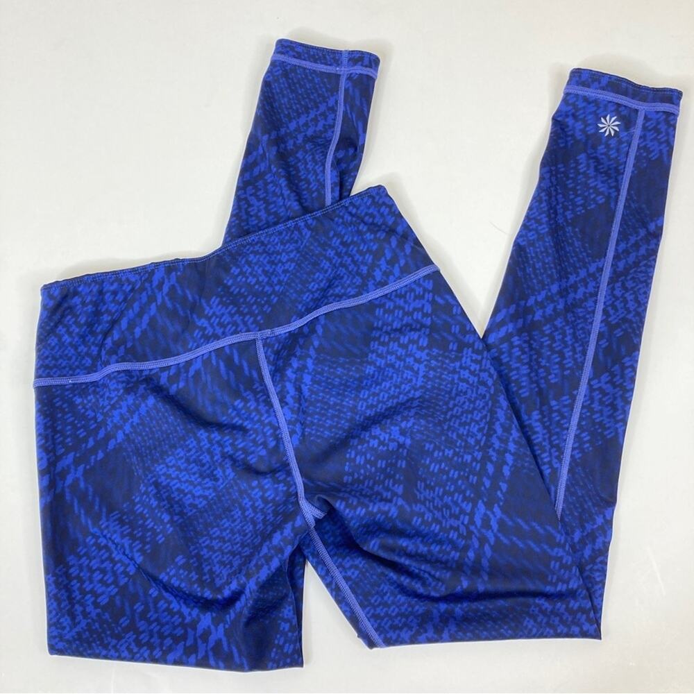 Athleta Reversible Dark Blue Patterned Athletic L… - image 5